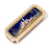 Golddose mit Emailmalerei, um 1800 - photo 2