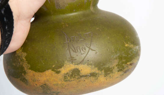 Daum Frères, Vase "Pavots jaunes" - photo 8