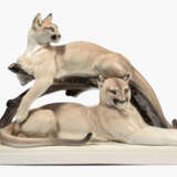 KPM Nymphenburg, Tierfigurengruppe "Pumas" - photo 1