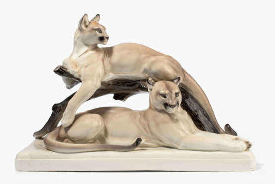 KPM Nymphenburg, Tierfigurengruppe "Pumas" - photo 1