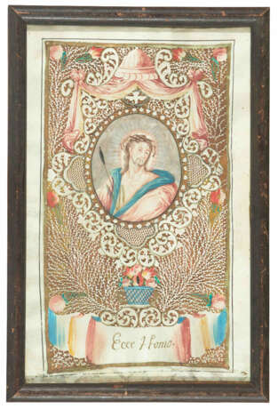 1 Paar Spitzenbilder "Jesus und Maria" - photo 2
