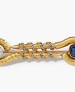 Bijoux. Diamant-Saphir-Brosche