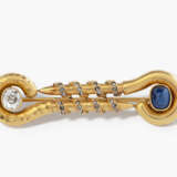 Diamant-Saphir-Brosche - photo 1