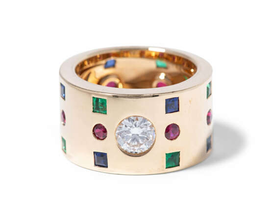 Cartier Brillant-Rubin-Saphir-Smaragd-Ring - photo 1