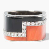 Binder Brillant-Korallen-Onyx-Ring - photo 1