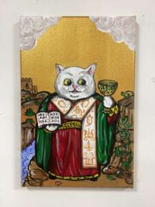 Canvas, Acrylic, Neo-primitivism, Animalistic, Russia, 2024