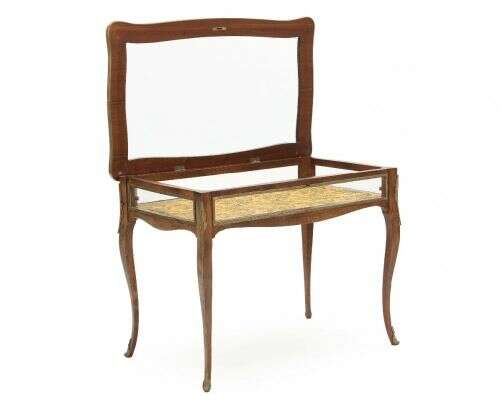 Antique Display table Bronze and brass Neorococo 20th century - Foto 3