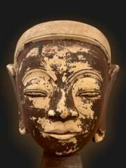 Terracotta Buddha head, Shan State Kingdom, Burma, 16th18th century