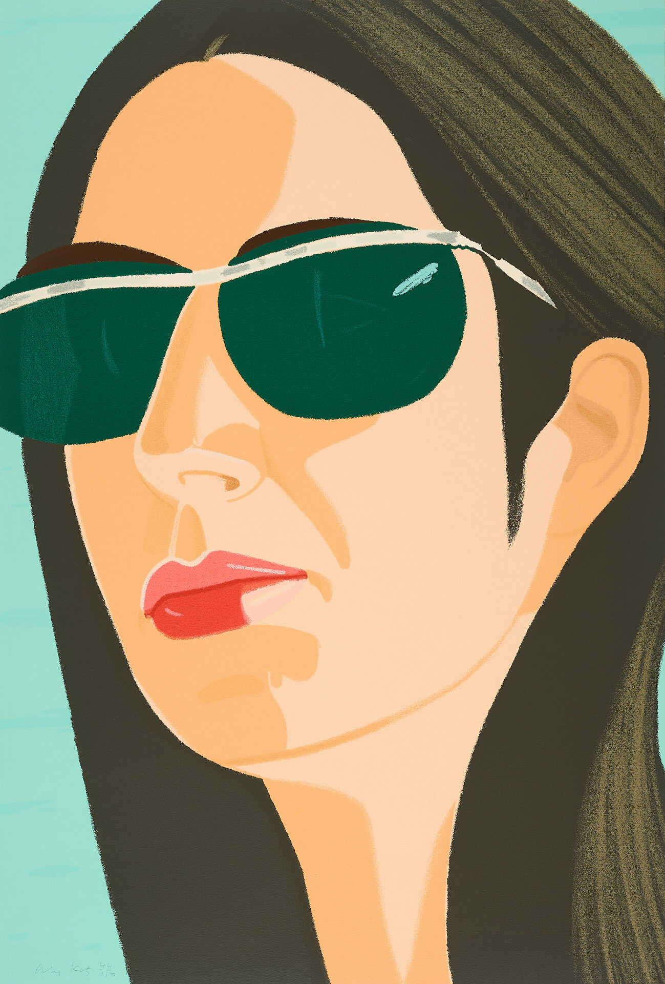 Alex Katz. Ada with Sunglasses (From: Alex and Ada, the 1960's to the 1980's)