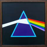 "Pink Floyd. Dark side of the Moon" Leinwand Acrylfarbe Abstrakte Kunst Mythologische Malerei 2014 - Foto 1