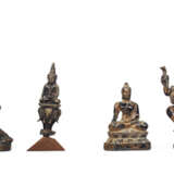 Sechs Miniaturbronzen mit Darstellung verschiedener Gottheiten - Foto 1