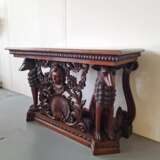 Neo-Renaissance style mahogany console Mahogany Eclecticism Early 20th century - photo 1