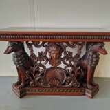 Neo-Renaissance style mahogany console Mahogany Eclecticism Early 20th century - photo 5