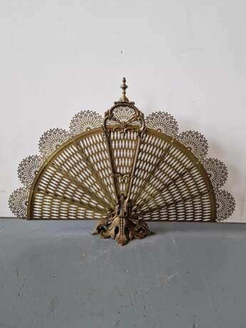 Beautiful fireplace screen Messing Eclecticism Early 20th century - Foto 4
