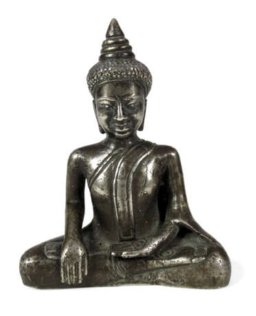 Metallfigur des sitzenden Buddha Shakyamuni - Foto 1