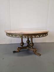 Coffee table with marble top