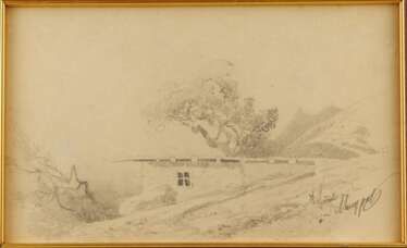 Paysage de Crimee Meshchersky Arseny Ivanovich Rubezh des 19-20e si&egrave;cles. 