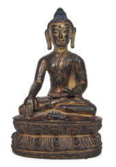 Bronzefigur des Buddha in Meditationshaltung