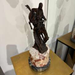 Frederic Remington Bronze Sculpture &ndash; &ldquo;The Mountain Man&rdquo;, 20th Century