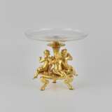 Vase &agrave; fruits depoque Napoleon III ES CALIER DE CRISTAL PARIS. Gilded bronze brass Napoleon III At the turn of 19th -20th century - photo 2