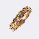 Bulgari. 'Parentesi' Armspange mit Pink Turmalin, Peridot und Amethyst. - Foto 2
