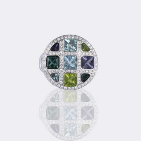 Cartier. Brillant Farbedelstein Ring 'Pasha'. - photo 2
