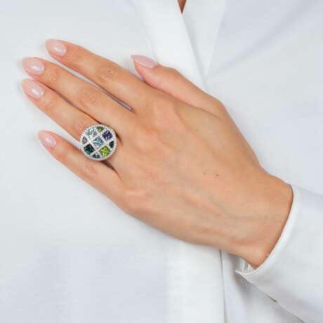 Cartier. Brillant Farbedelstein Ring 'Pasha'. - photo 6
