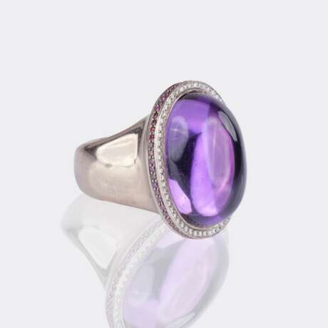 Kirsten Ehhalt. Amethyst Cocktailring mit Brillanten. - photo 2