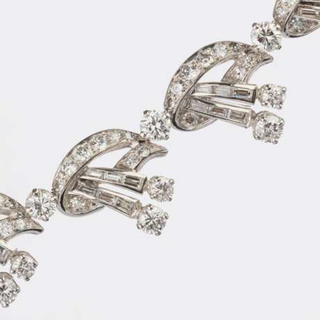 Gübelin. Fein-weißes Brillant Diamant Collier. - Foto 2