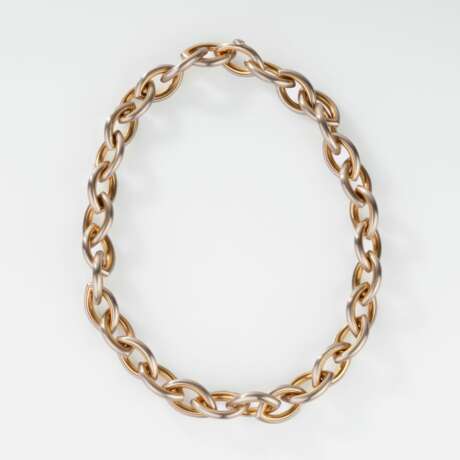 Isabelle Fa. Opulentes Platin Gold Collier 'Navette'. - фото 1
