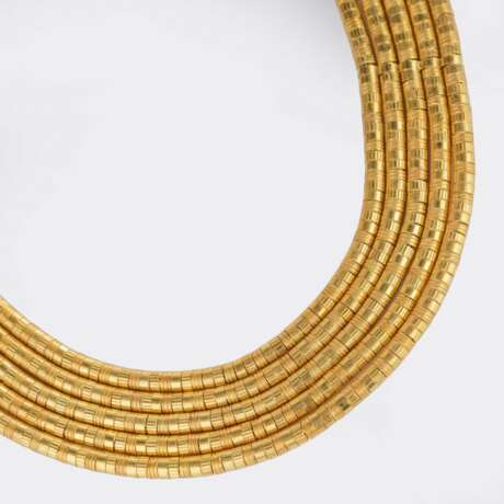 Lalaounis. Fünfreihiges Goldcollier 'Helen of Troy'. - Foto 2