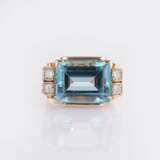 Aquamarin Brillant Ring. - фото 1