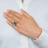Aquamarin Brillant Ring. - фото 3