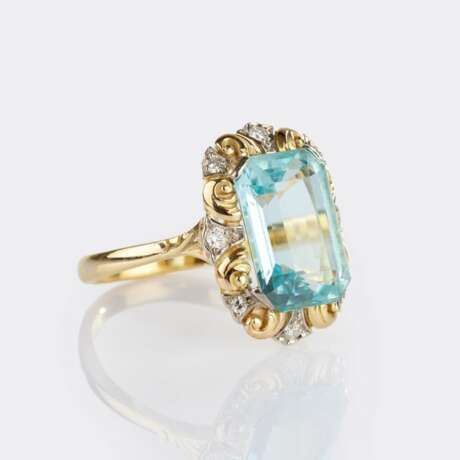 Aquamarin Diamant Ring. - photo 2