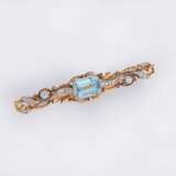 Aquamarin Diamant Brosche. - фото 2