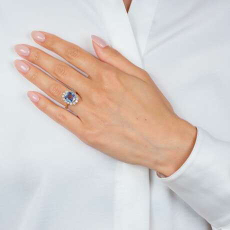 Saphir Brillant Ring. - фото 3