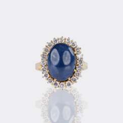 Saphir Brillant Ring.