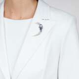 Saphir Diamant Brosche. - photo 2
