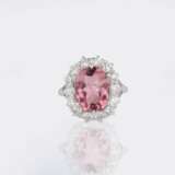 Eleganter Pink Turmalin Brillant Ring. - фото 1