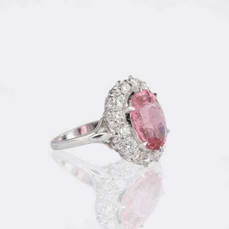 Eleganter Pink Turmalin Brillant Ring. - фото 2