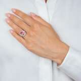 Eleganter Pink Turmalin Brillant Ring. - фото 3