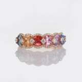 Mehrfarbiger Saphir Brillant Ring 'Rainbow'. - фото 1