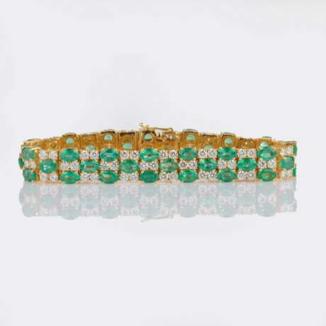 Feines Smaragd Brillant Armband. - photo 2