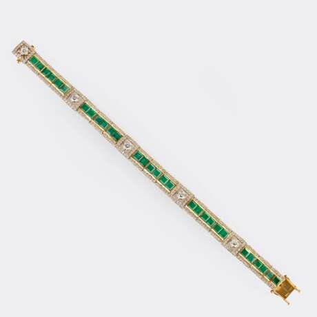 Elegantes Brillant Smaragd Armband. - photo 1