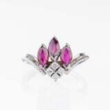 Rubin Brillant Ring. - photo 1