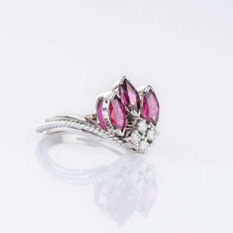 Rubin Brillant Ring. - photo 2