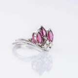 Rubin Brillant Ring. - photo 2