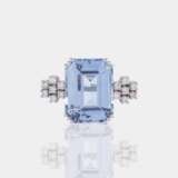 Aquamarin Brillant Clip. - photo 1