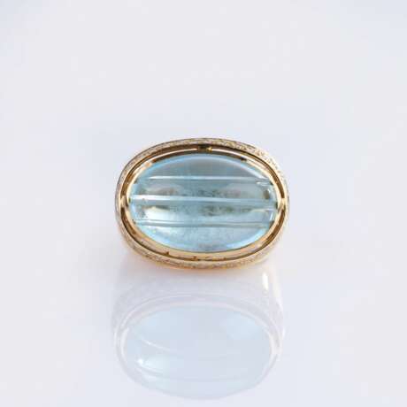Aquamarin Brillant Ring. - фото 2
