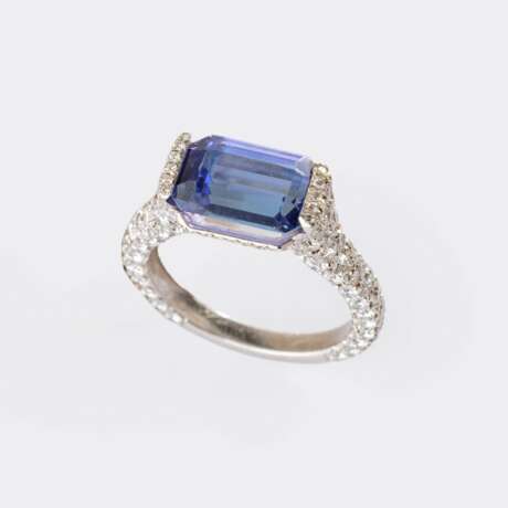 Tansanit Brillant Ring. - photo 3